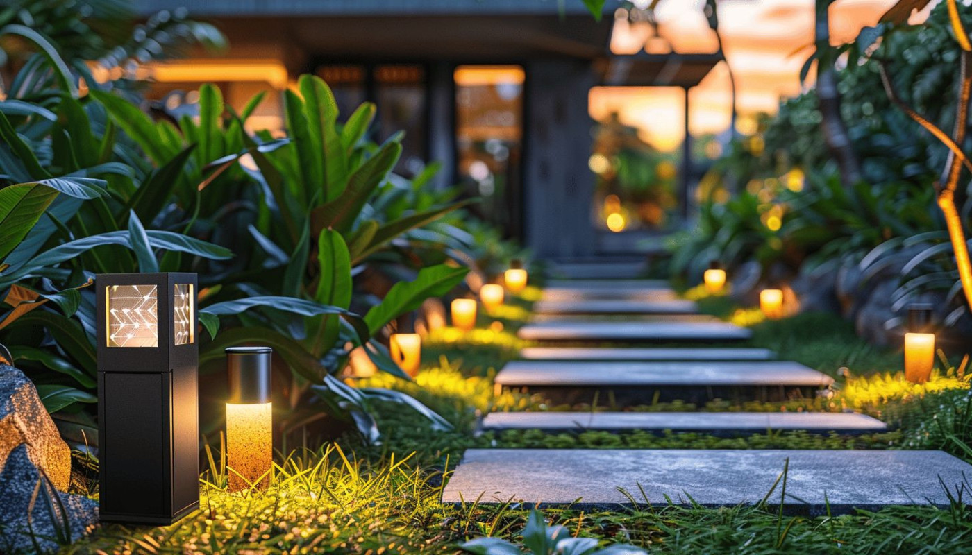 Éclairage extérieur économique et tendance solutions LED et solaires pour illuminer votre jardin sans augmenter la facture