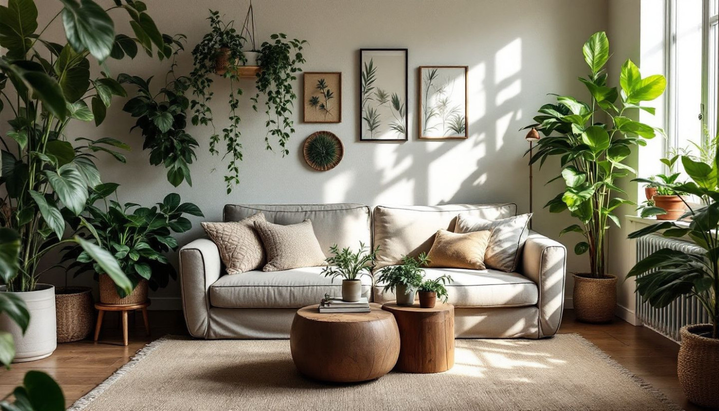 Techniques pour intégrer des éléments naturels dans la décoration de votre salon